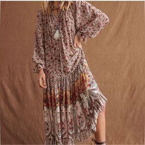 Free People Multicolor Floral Maxi Dress